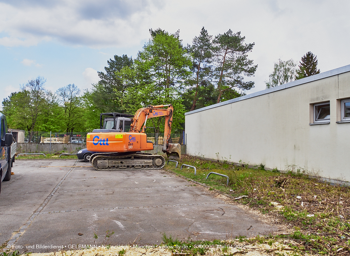 04.05.2022 - Baustelle am Haus für Kinder in Neuperlach